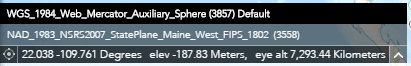 Display a list of spatial references Display a list of spatial references